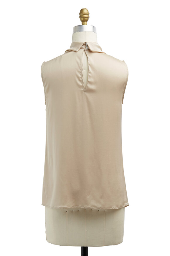 Kiton - Ecru Silk Blouse