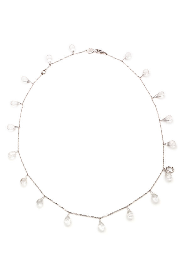 Chantecler 18k White Gold Rock Crystal Brio Chain Necklace