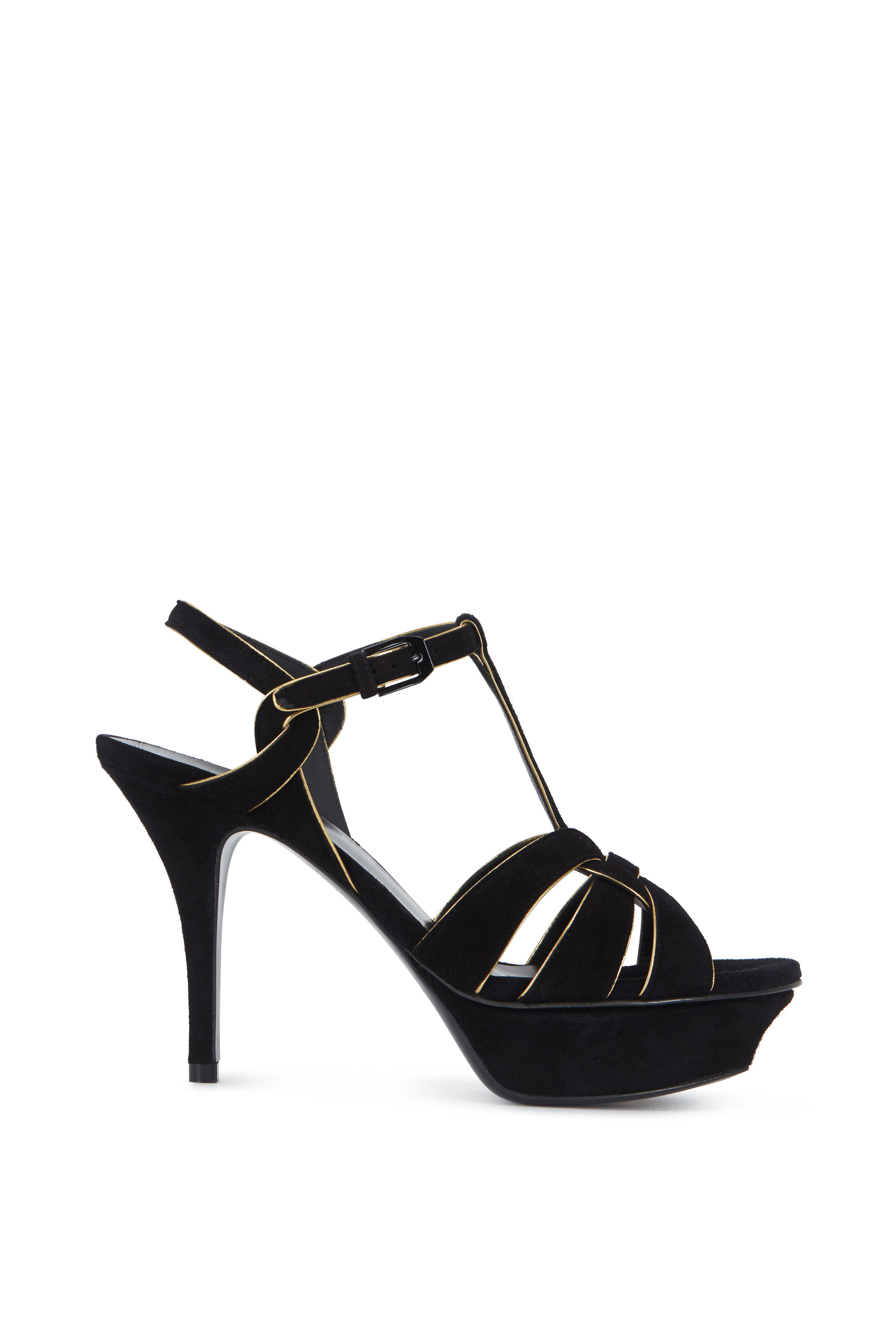 Ysl sandals black hot sale