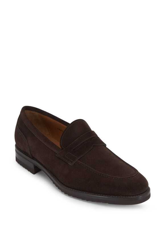 Gravati - Brown Suede Penny Loafer 