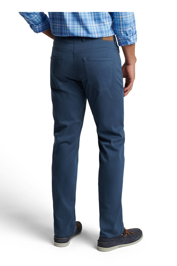 Peter Millar - Crown Navy Sateen Five Pocket Pant