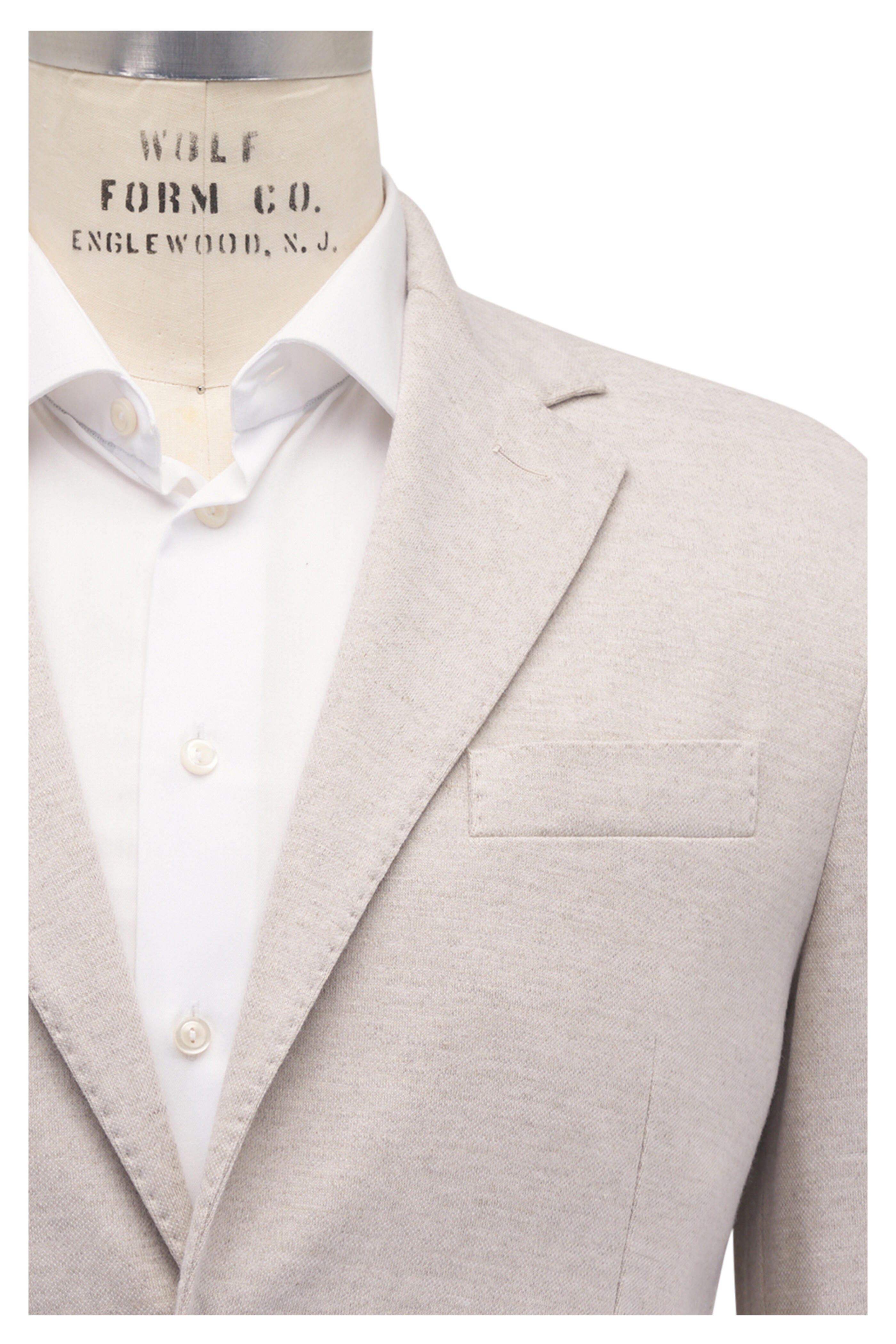 Loro Piana - Tender Wall Beige Linen & Wool Jacket