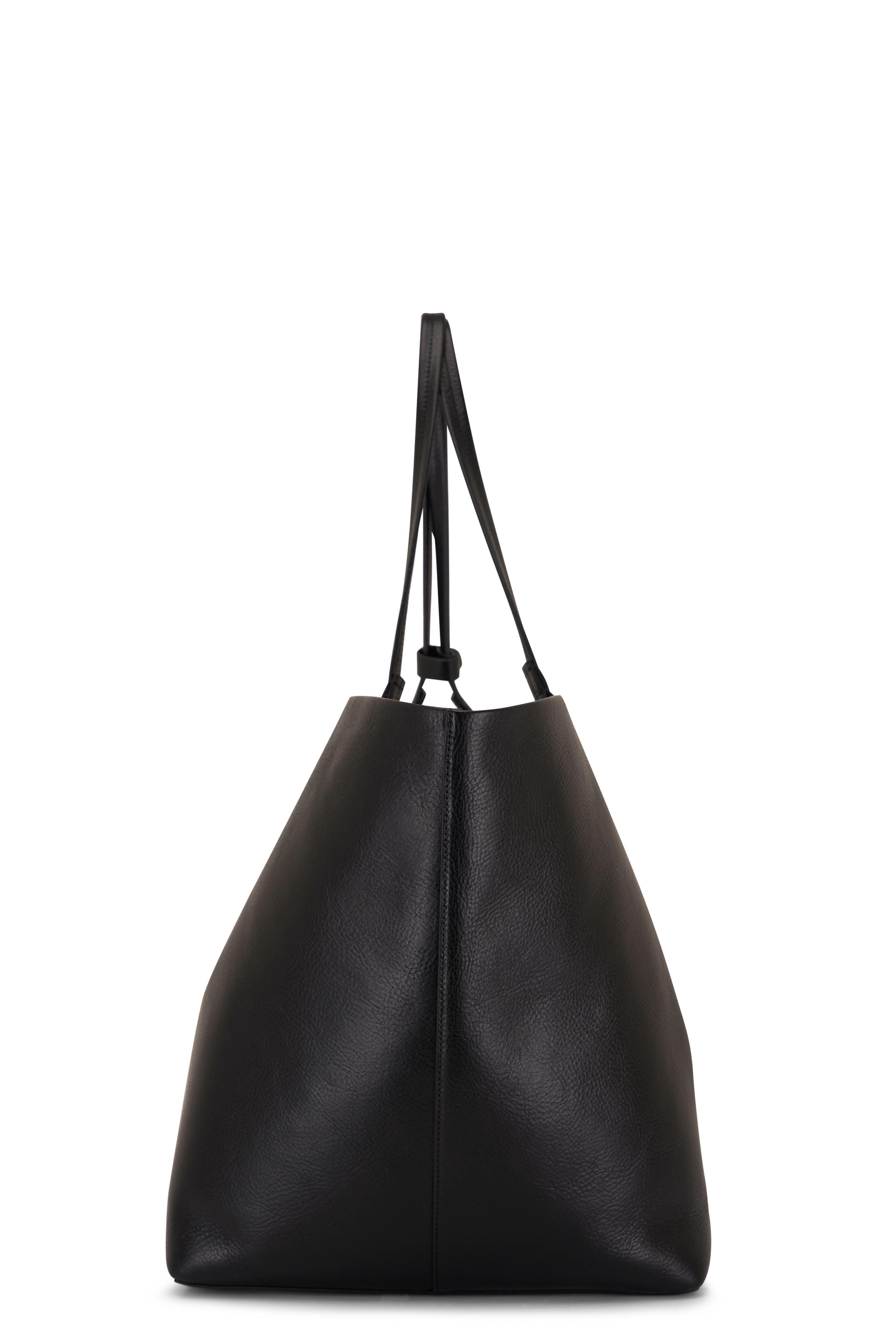 【THE ROW】Park extra-large leather tote bag 送料関税込 The Row - Black Park Extra Large Leather Tote | Mitchell Stores