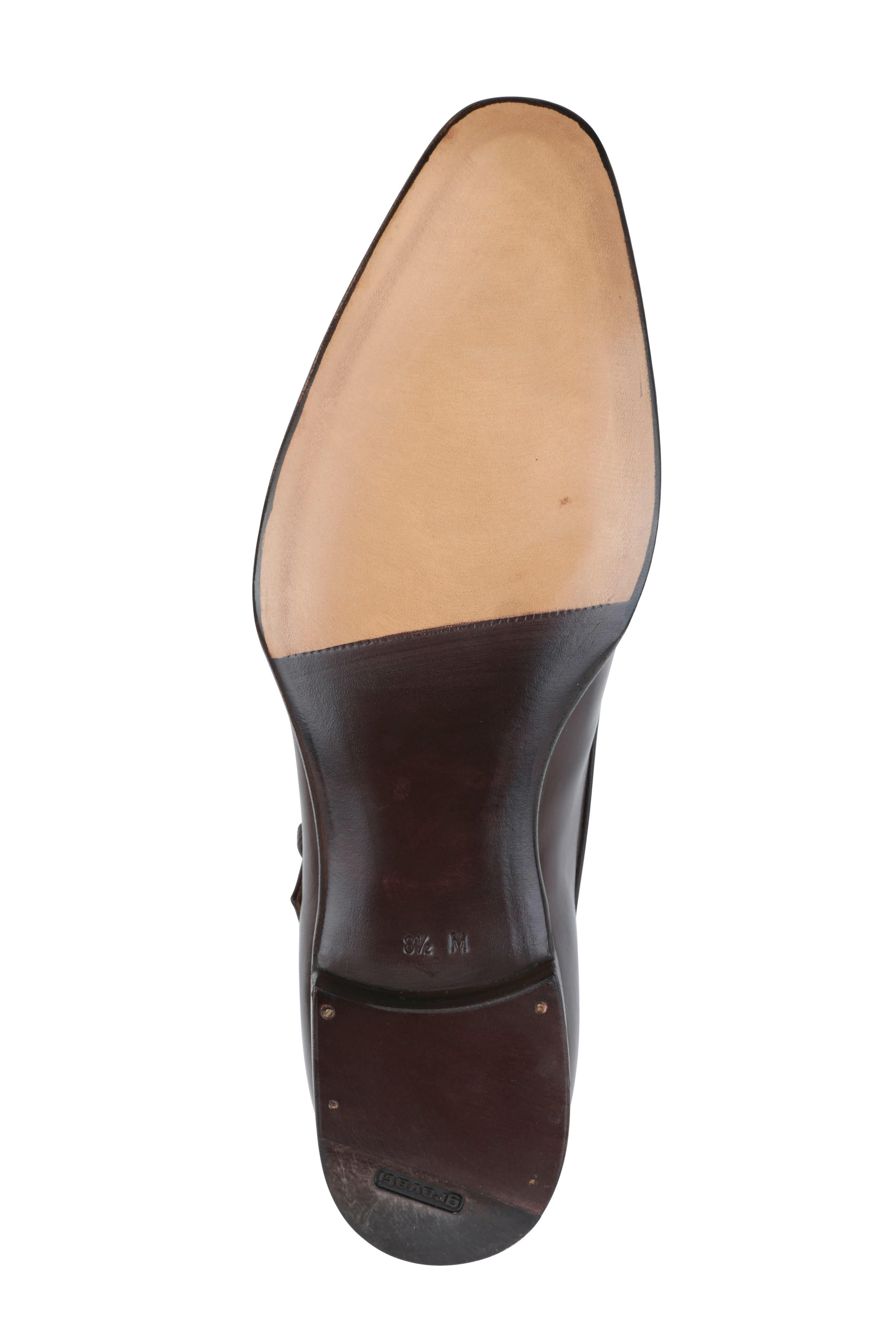 Gravati - Dark Brown Single Monk Strap Dress Shoe display picture 3