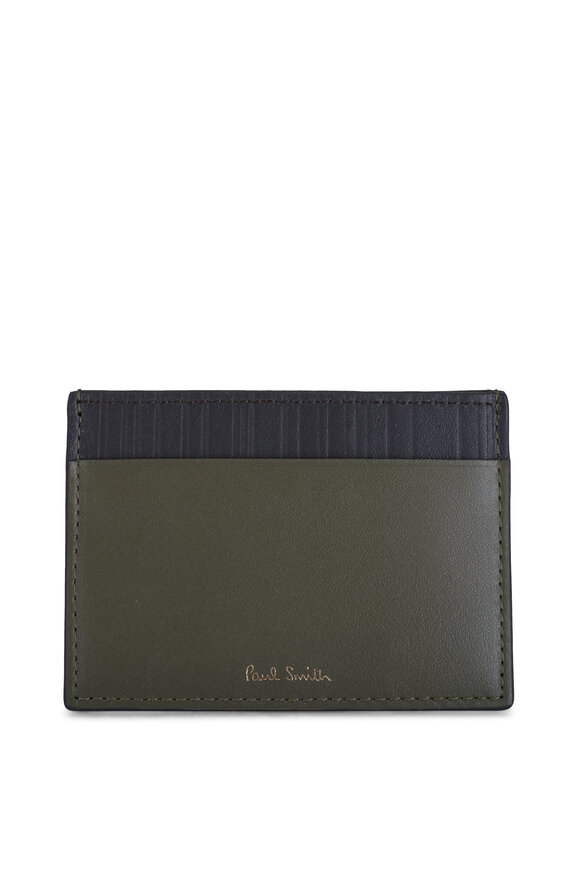 Paul Smith Dark Green Leather Card Holder