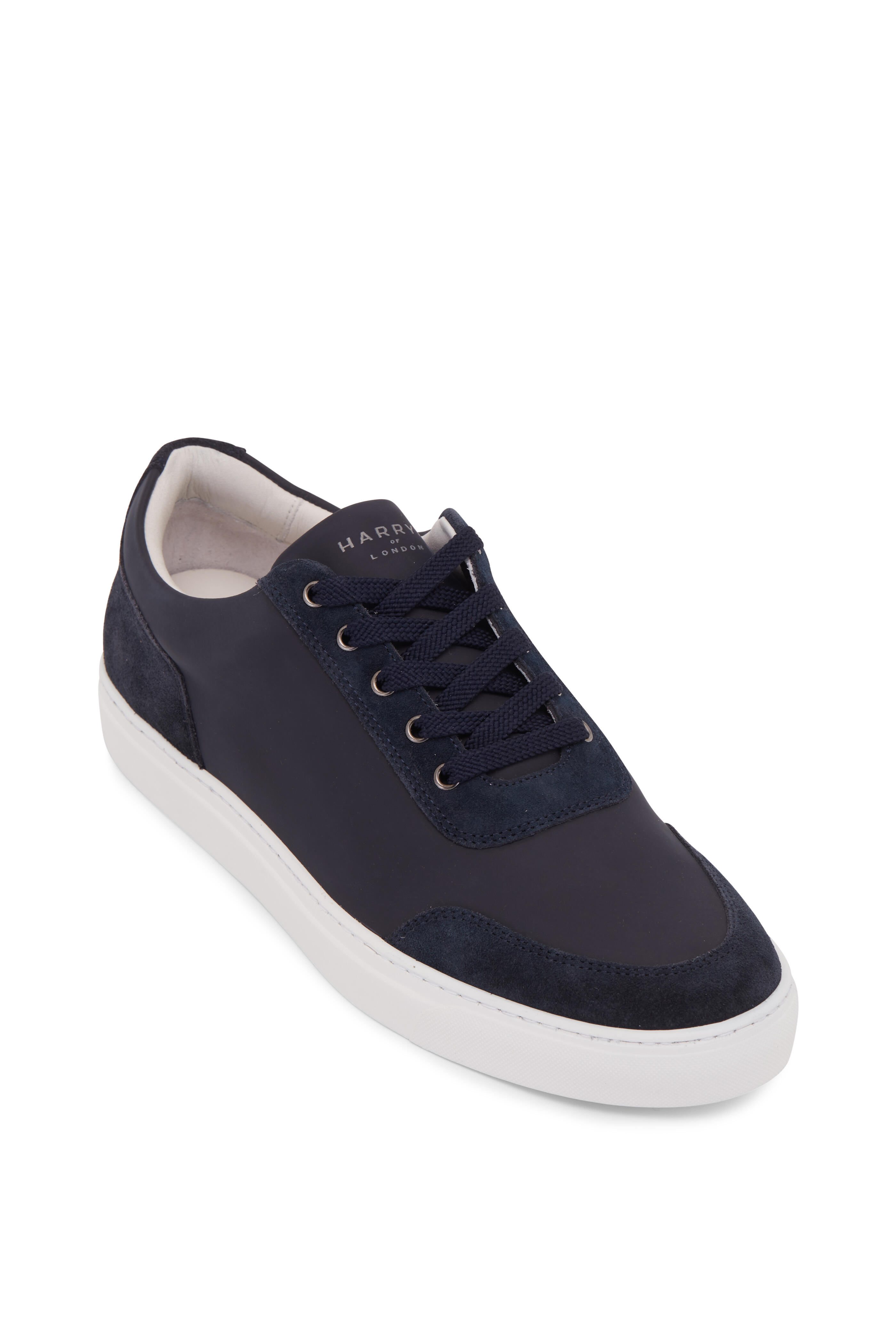 Harrys of London - Nimble Navy Tech Leather trainer