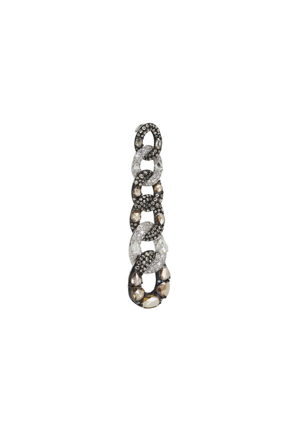 Sutra - 18k Diamond Chain Earrings