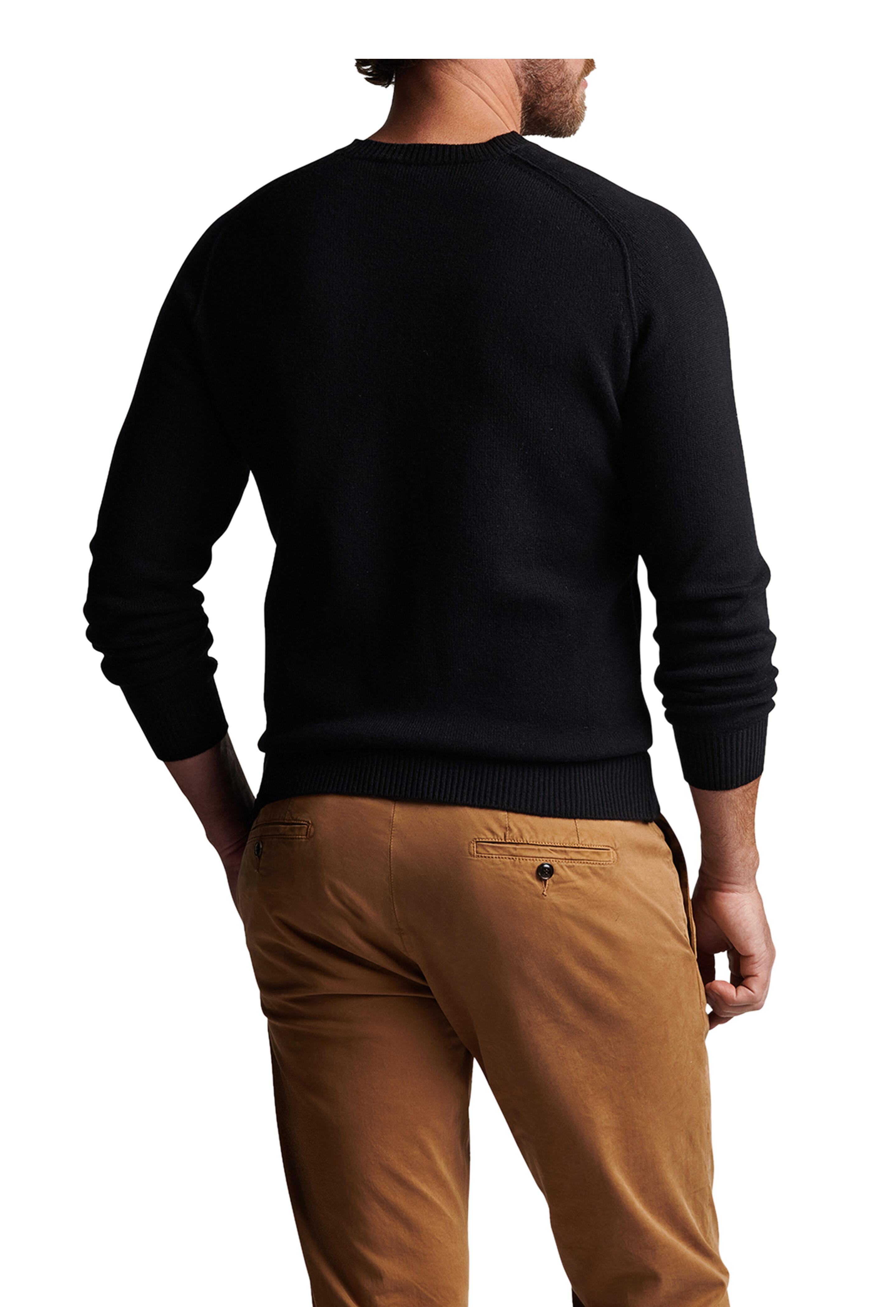 Peter Millar - Alpine Black Crewneck Wool & Cashmere Sweater