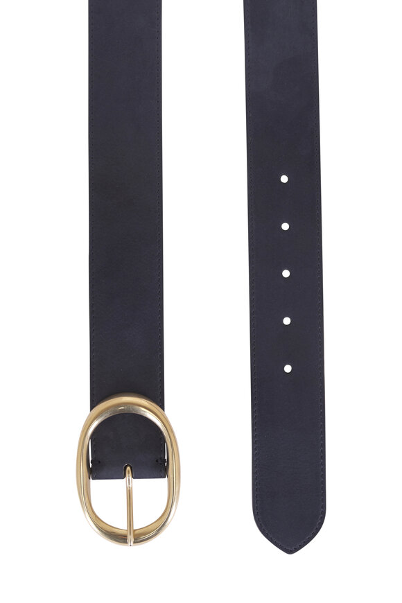 TWP Navy Wide Belt, 40mm - view 2