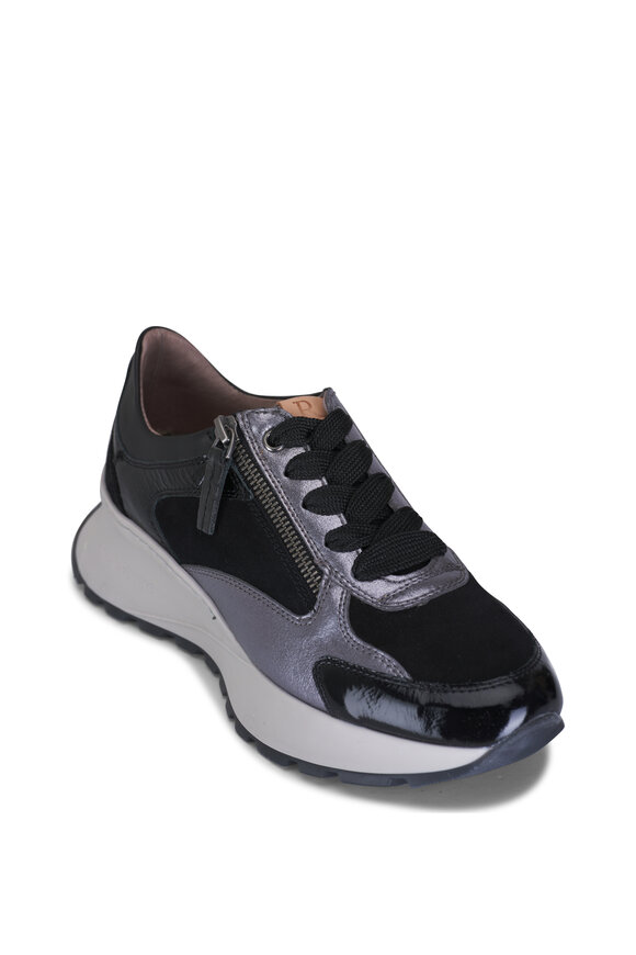 Ron White Zendaya Onyx Leather Sneaker 