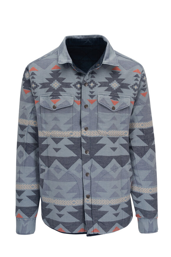 Faherty Brand - Bondi Navy & Six River Turquoise Reversible Jacket