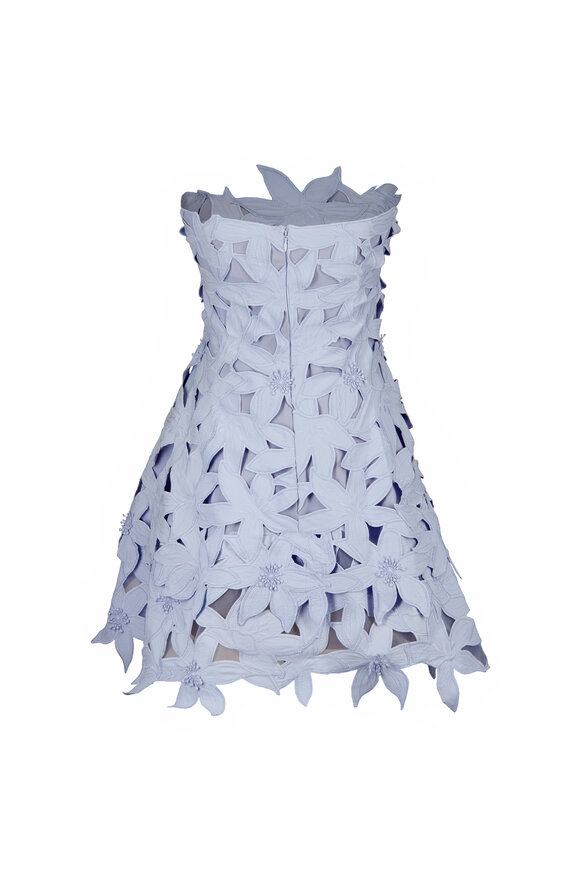Simkhai Miri Periwinkle Embroidered Bustier Mini Dress - view 2