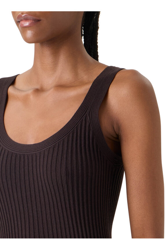 Akris Punto Mocca Ribbed Knit Tank - view 5