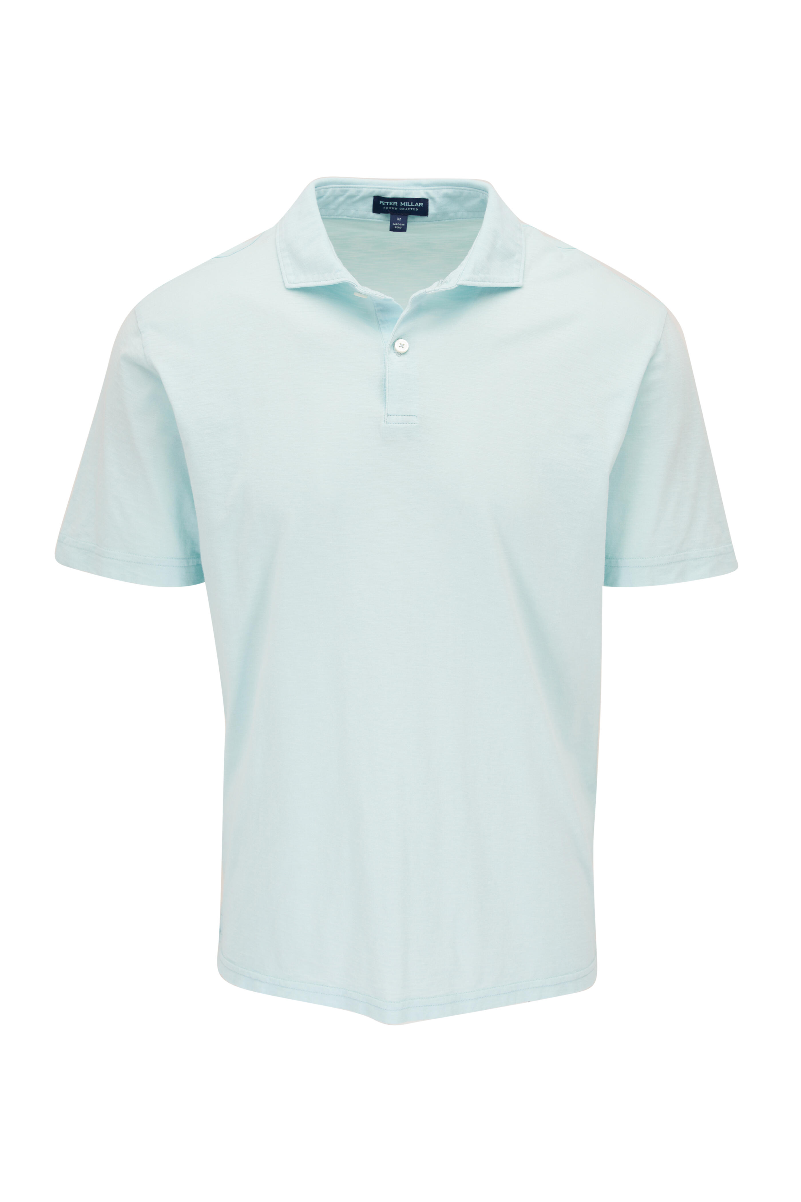 Peter Millar - Journeyman Iced Aqua Cotton Polo