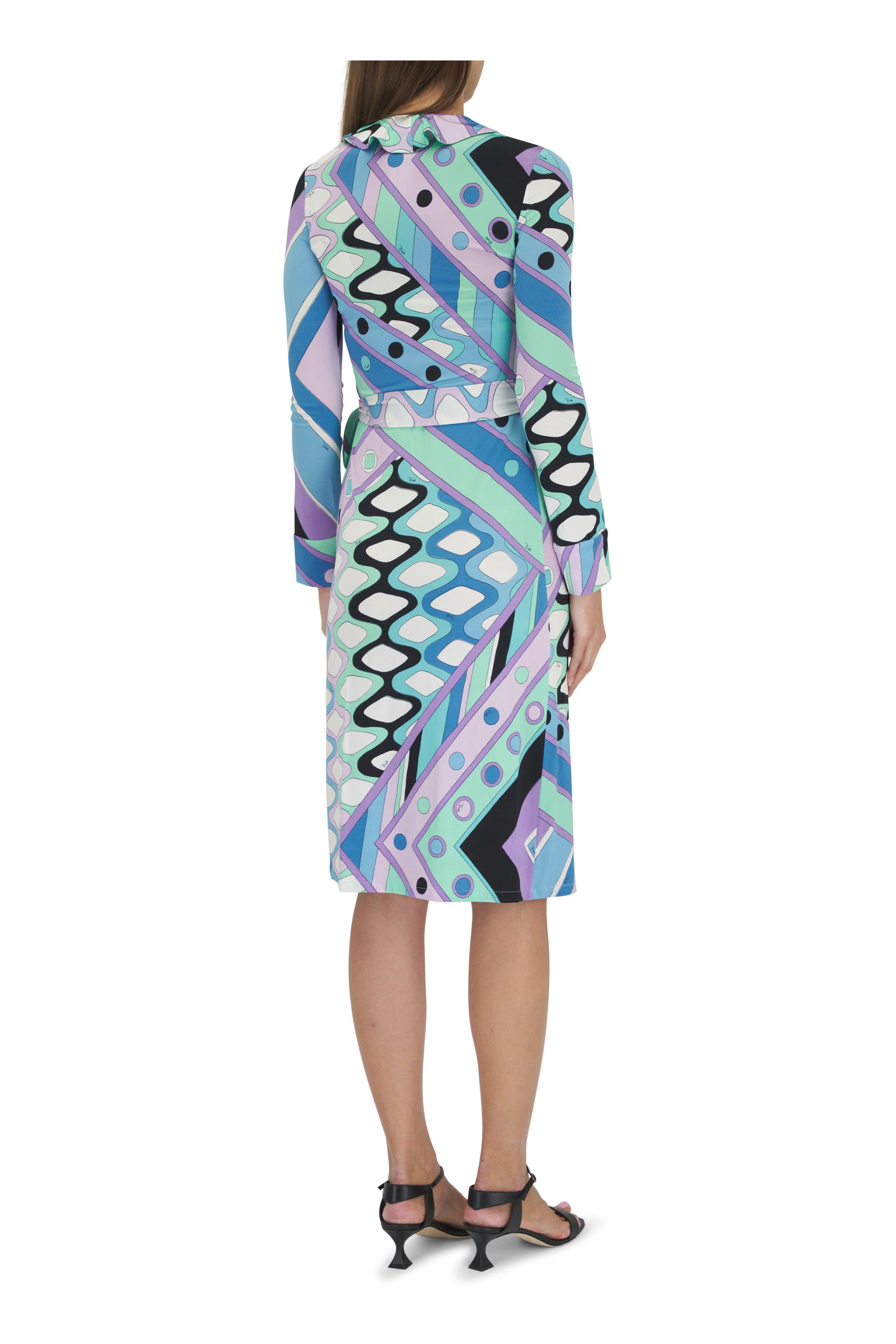 PUCCI プッチ ワンピース Vivara wrap dress945361 PUCCI プッチ ワンピース Vivara wrap dress945361 (PUCCI