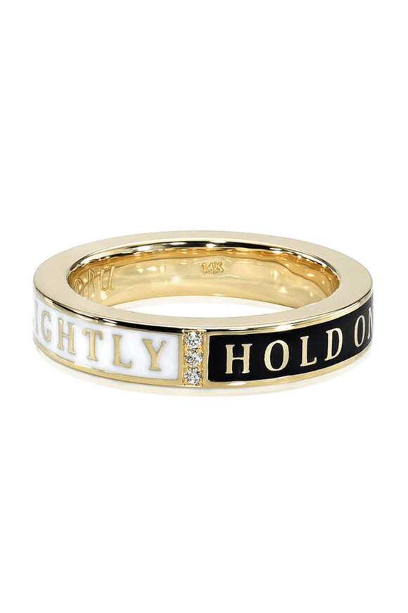 Dru Let Go & Hold On Enamel Band - view 1
