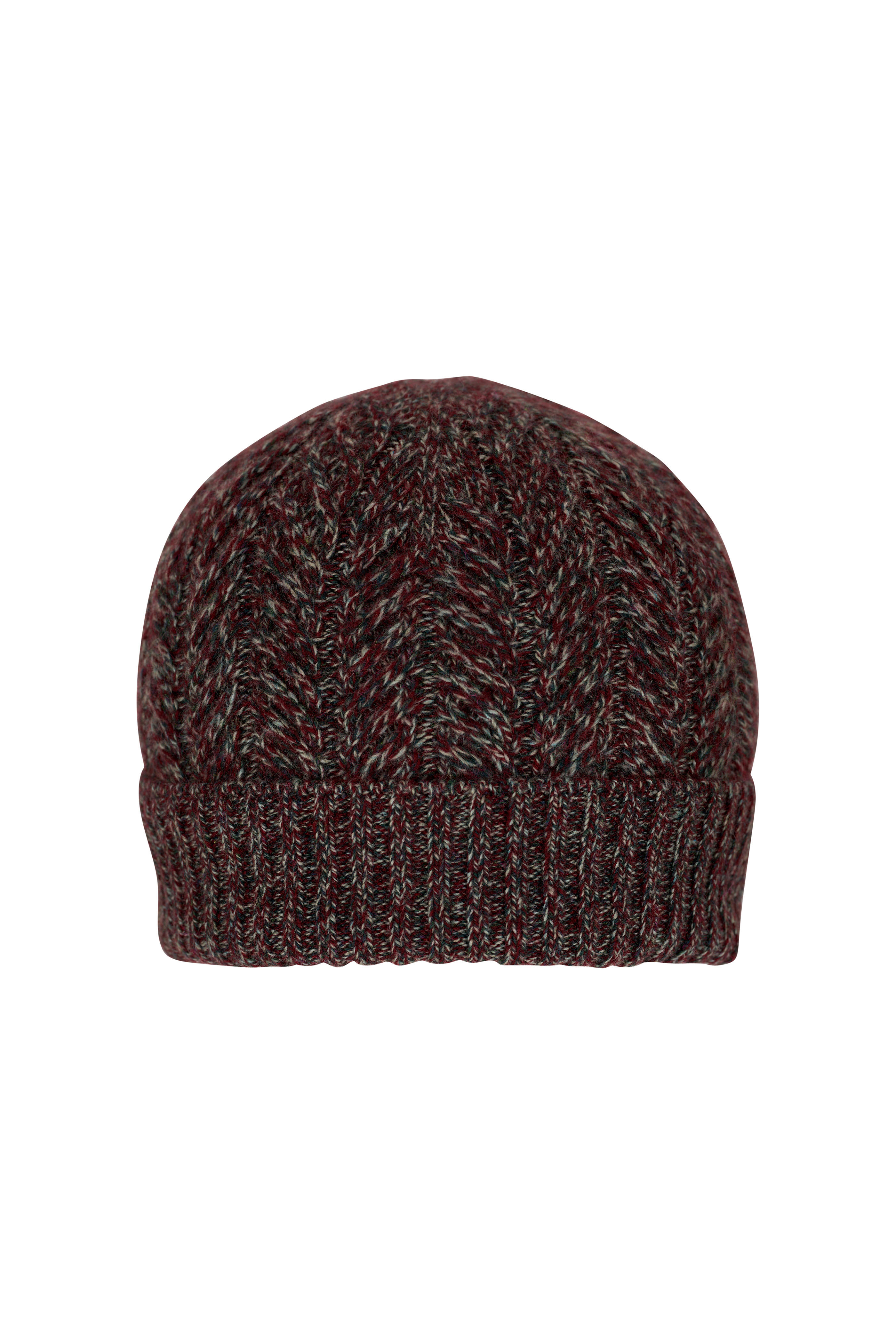Loro Piana - Red & Green Melange Cashmere Knit Beanie