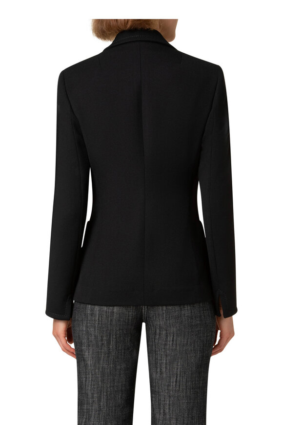 Akris Punto - Black Wool Patch Pocket Jacket