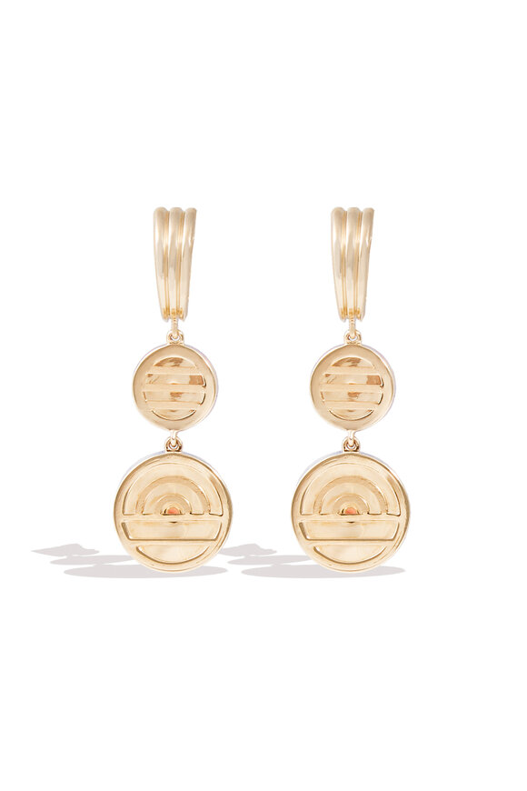 Campbell + Charlotte 14k Yellow Gold Evolve Chandelier Earrings - view 3