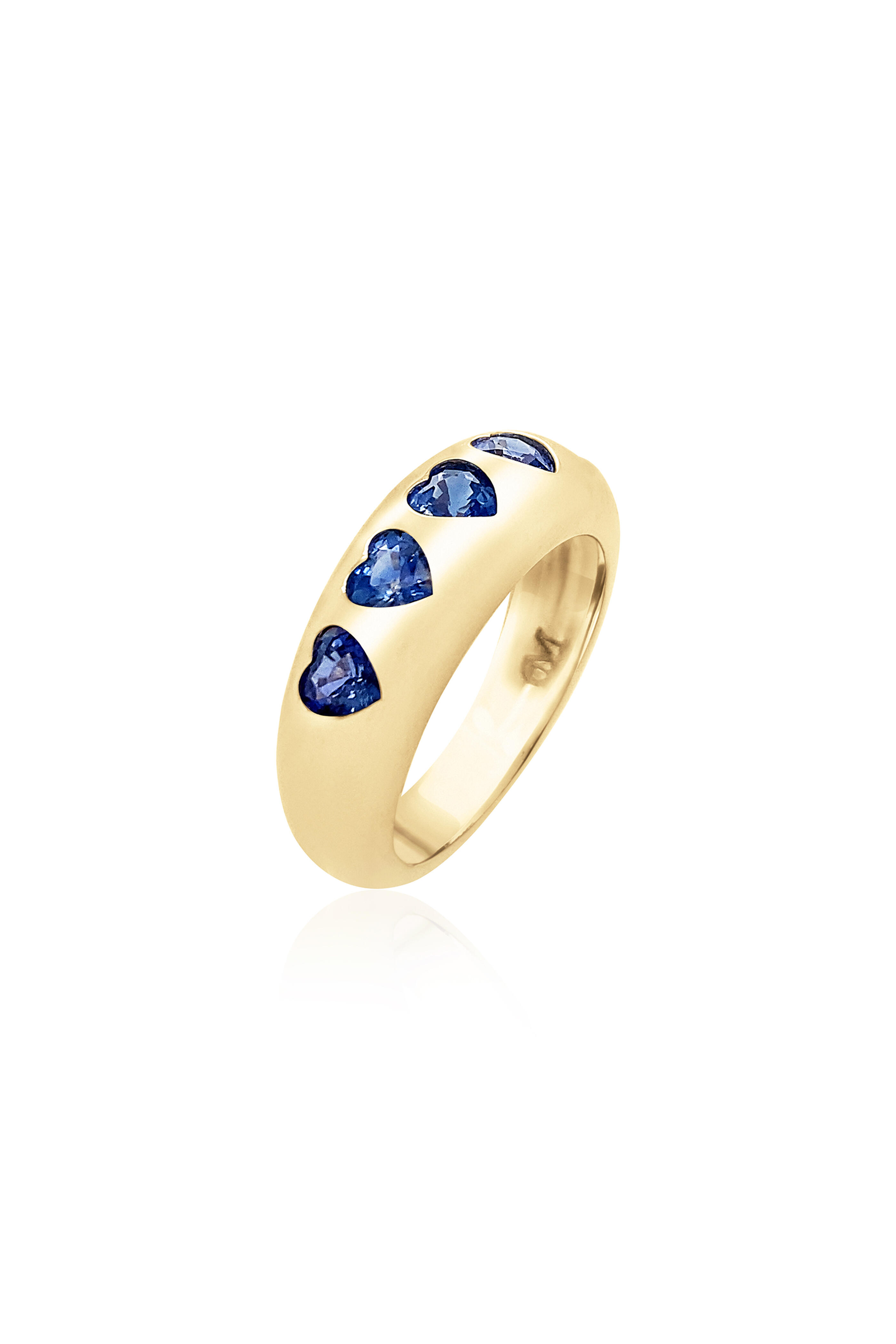 Blue Ombre Nomad Ring - Claudia Mae - Rings with central stone - Mad Lords