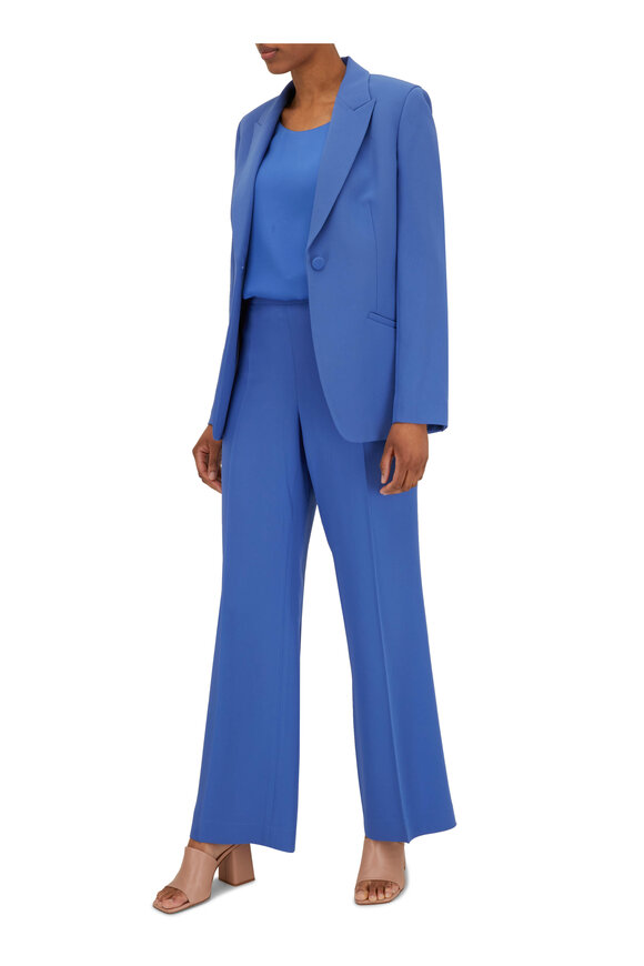 Lafayette 148 New York - Finesse Crepe Classic Cobalt Cutaway Blazer