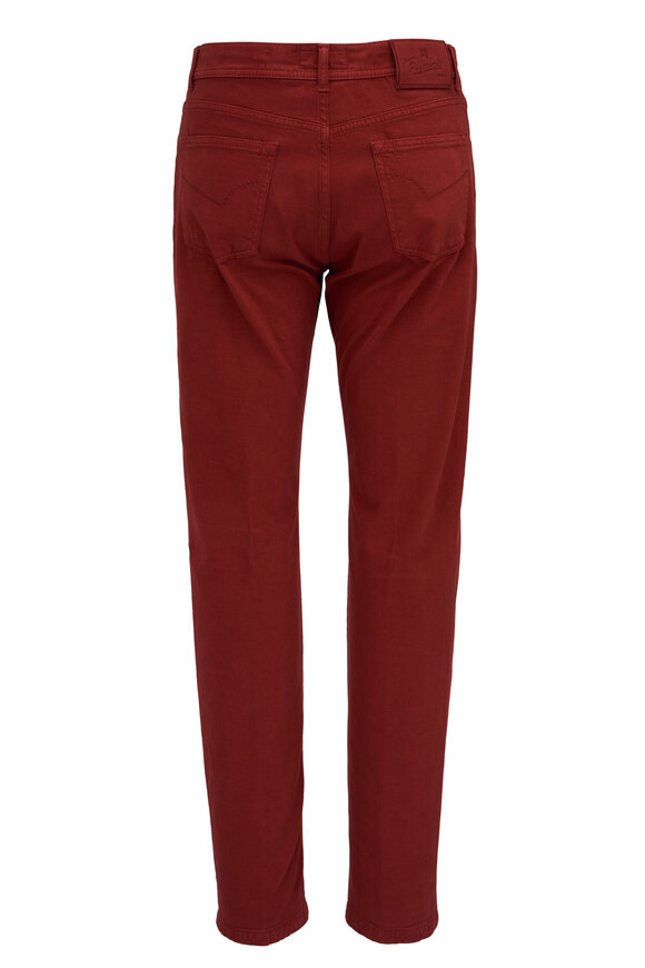 Marco Pescarolo - Vintage Red Brushed Lux Five Pocket Pant