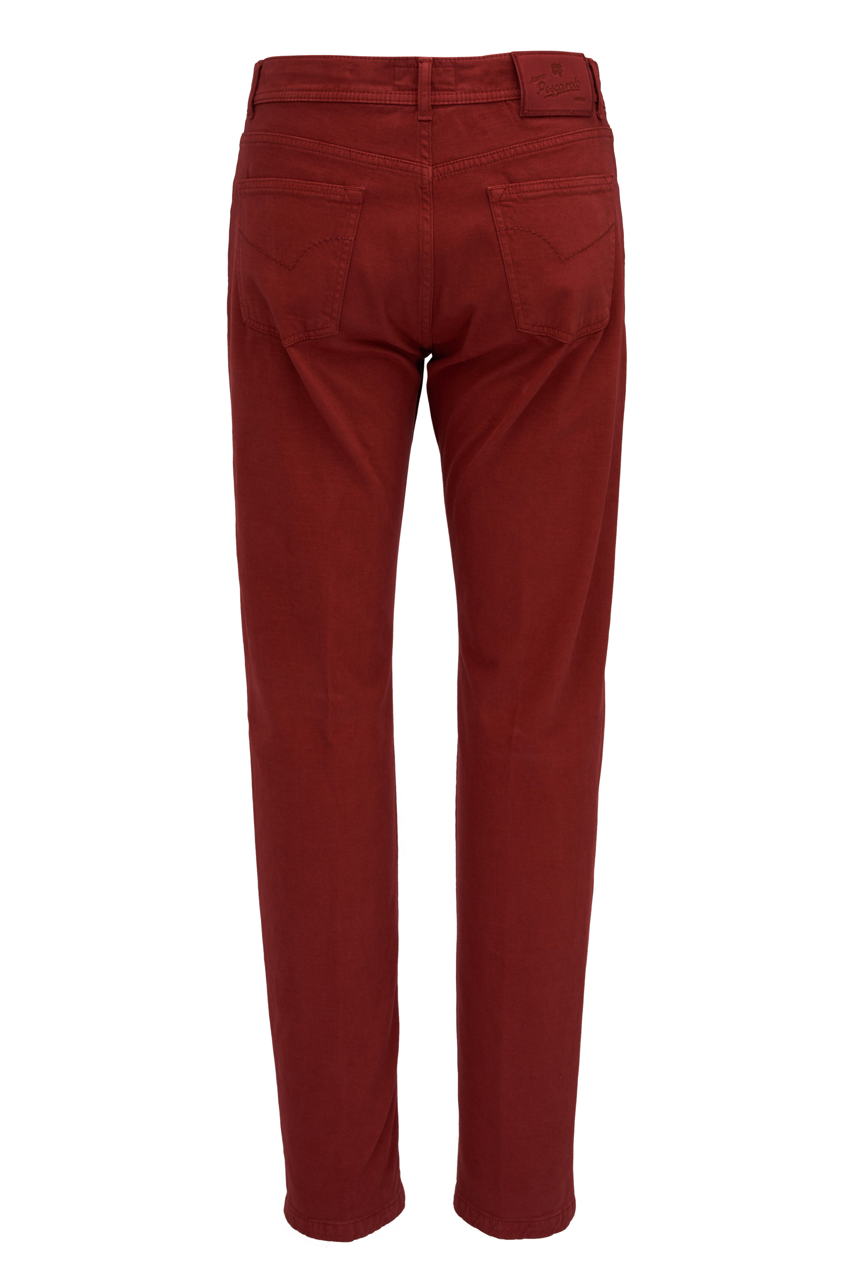 Marco Pescarolo - Vintage Red Brushed Lux Five Pocket Pant