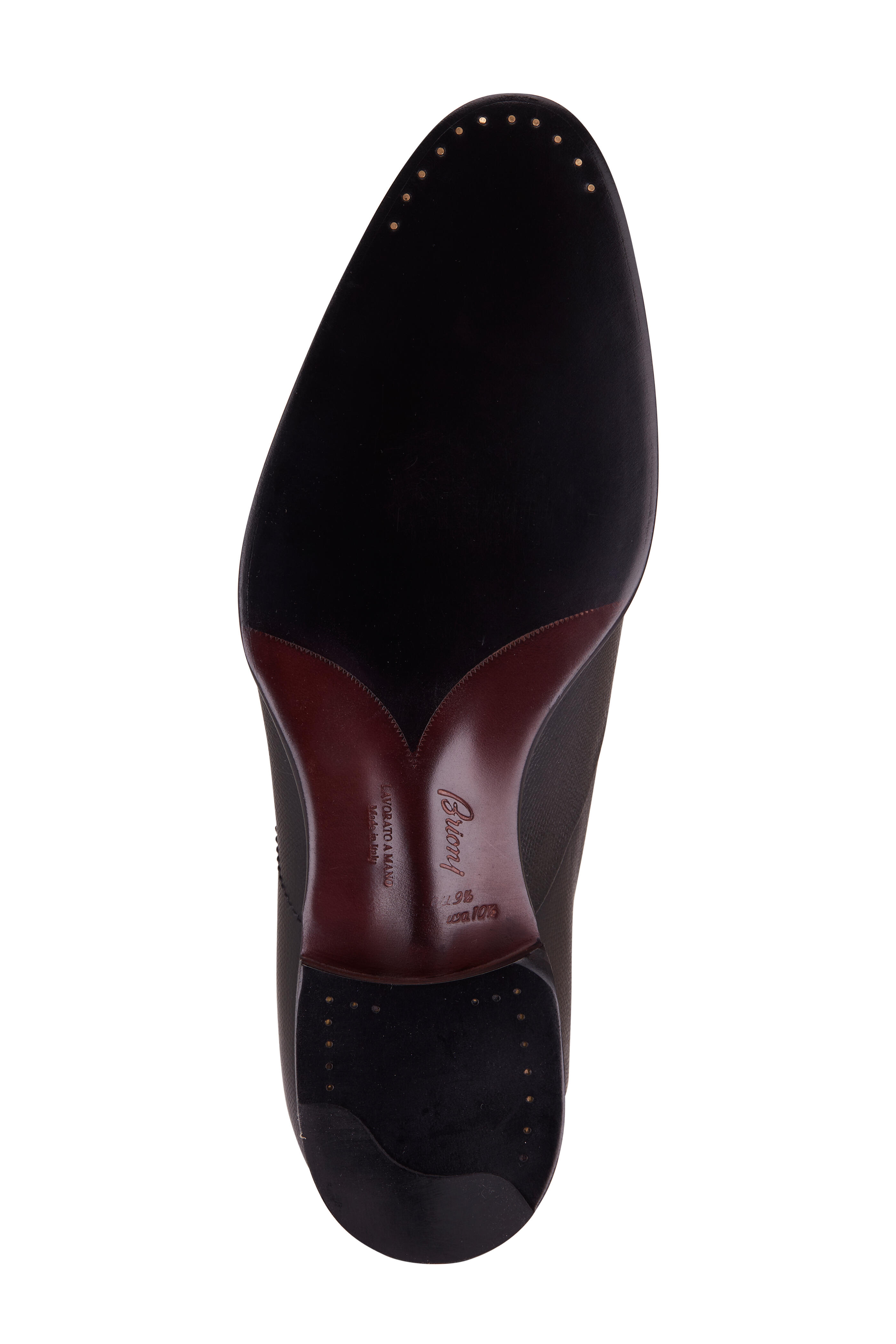 BRIONI Black Italian Leather Oxfords 7 Essential black patent leather evening oxford shoes main image 2