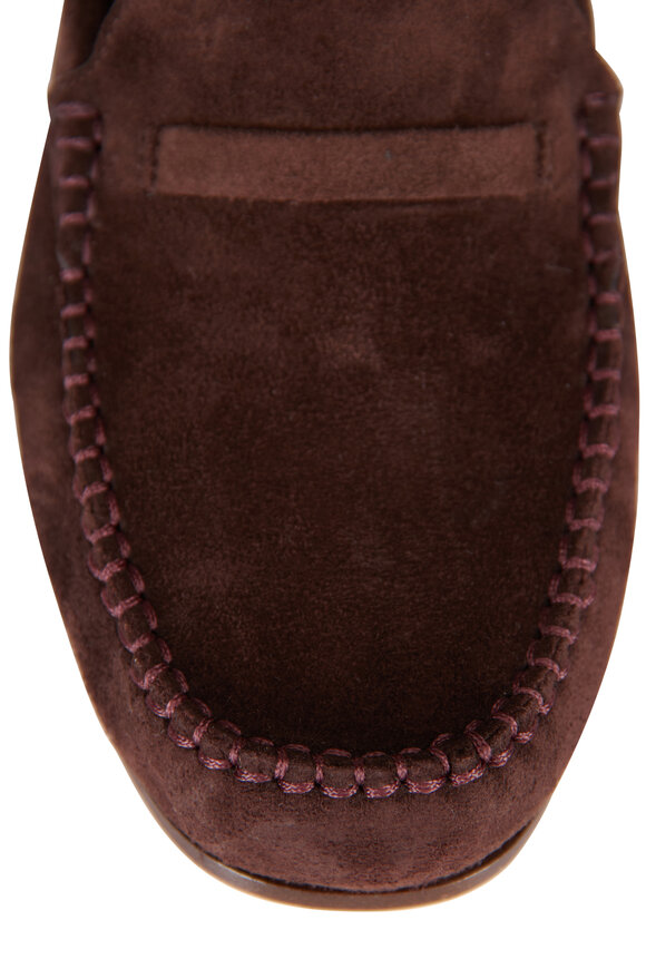 Malone Souliers Knights Bridge Brown Suede Loafer - view 4