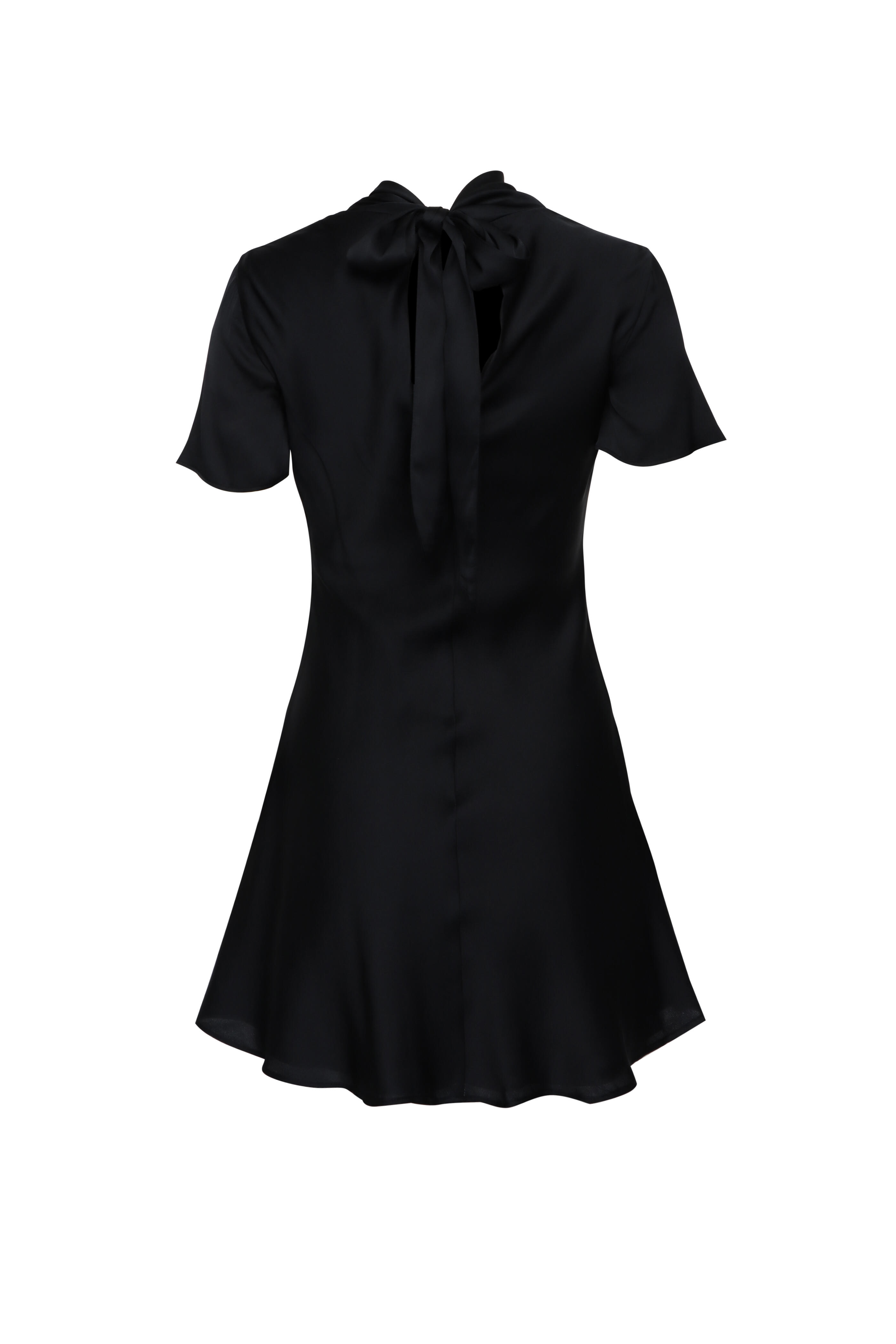 Staud - Iris Black Silk Dress