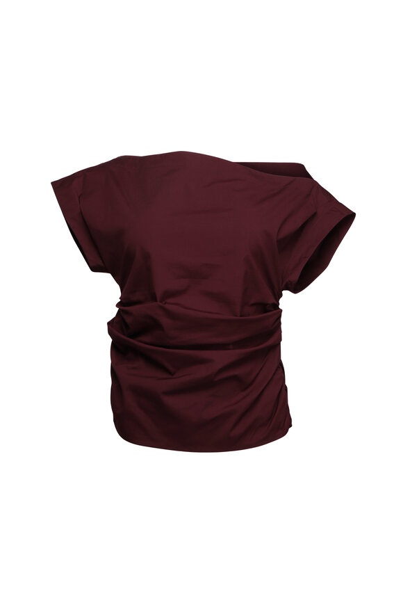 A.L.C. Nara Plum Off The Shoulder Top