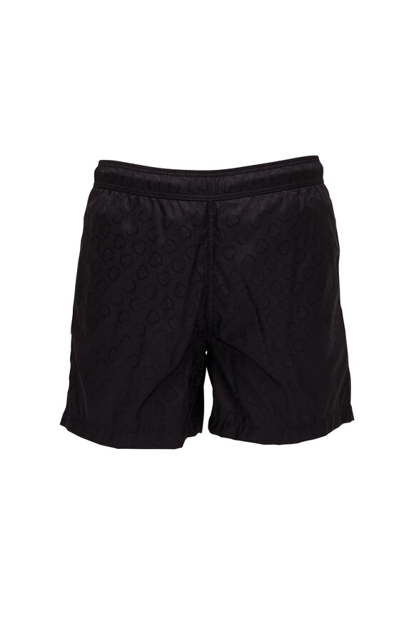 Moncler Monogram-Print Swim Shorts