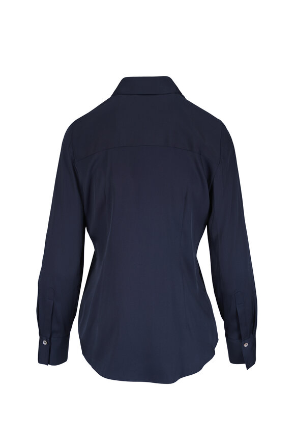 Vince Navy Slim Fit Classic Shirt - view 2