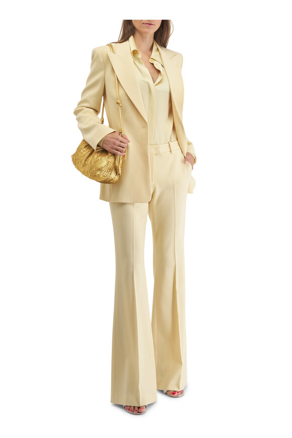 Michael Kors Collection - Georgina Parchment One Button Blazer 