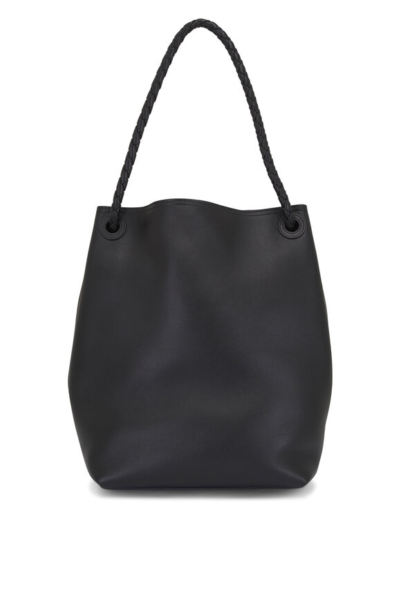 Bottega Veneta Andiamo Black Leather Bucket Bag - view 3