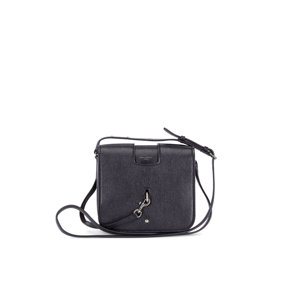 Saint Laurent 464572YB2DQ1000 関税送料込 Saint Laurent - Charlotte Black Grained Leather Small Crossbody