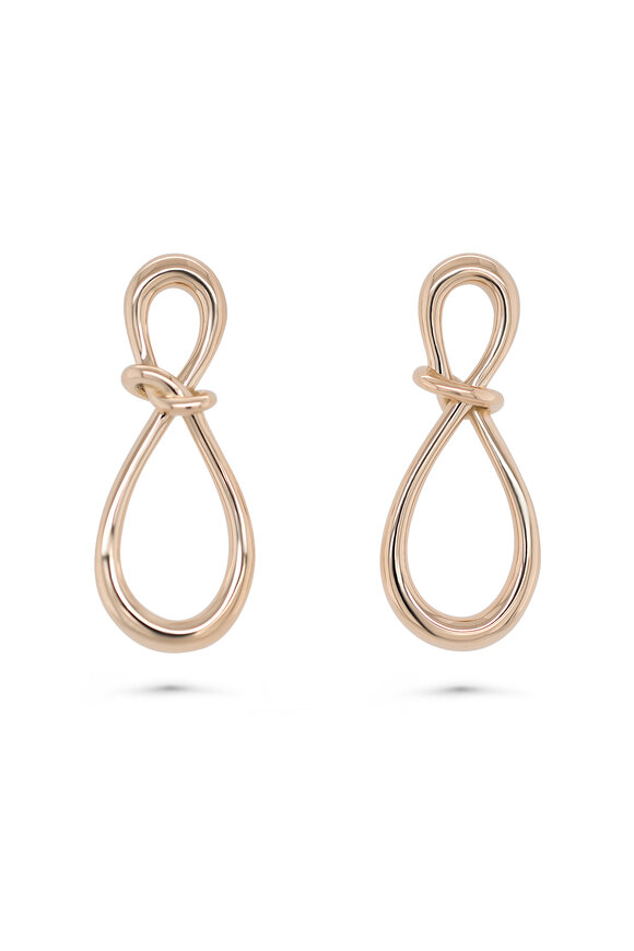 Kali Zoe 18k Yellow Gold Slipknot Earring - view 1