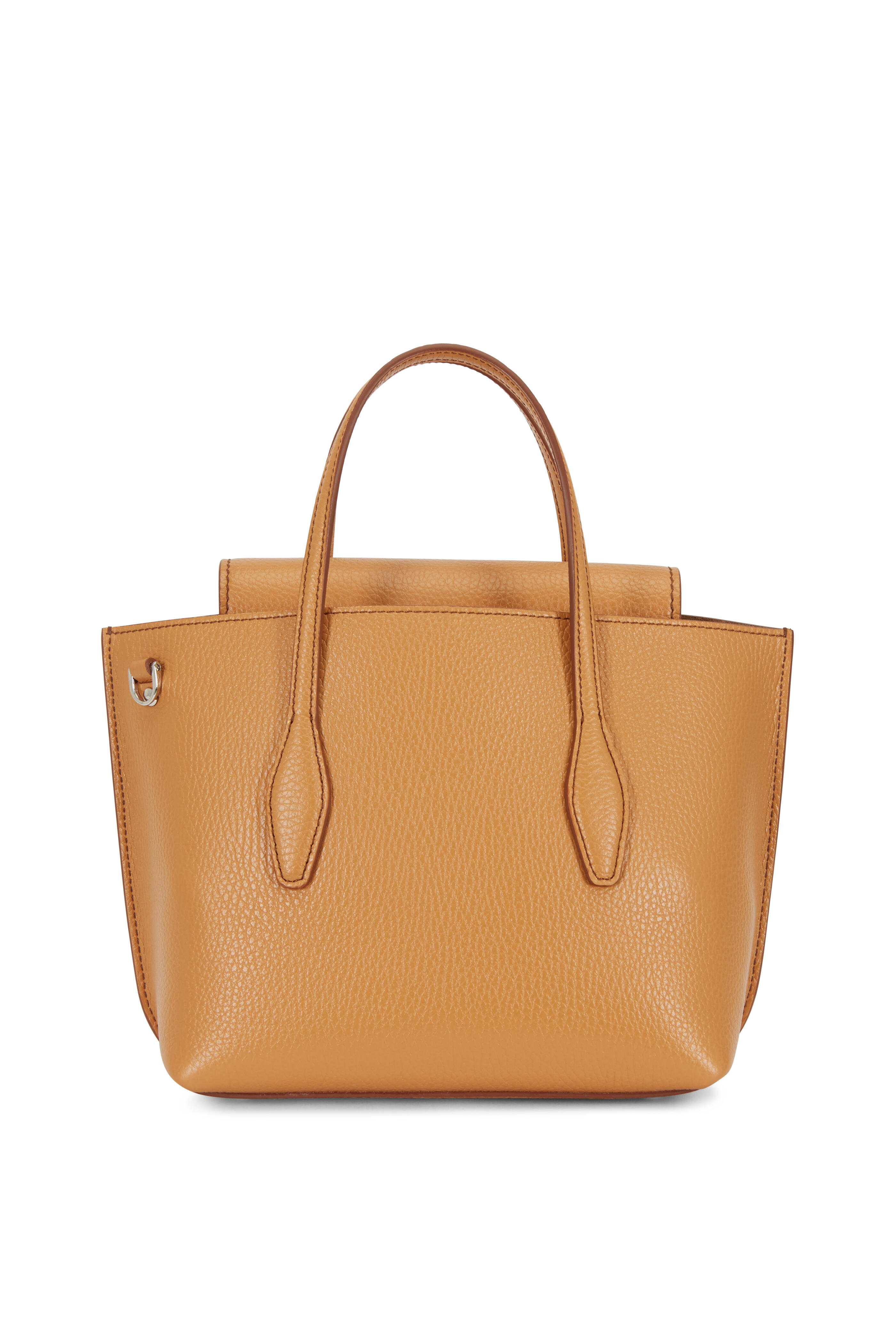 Tod's - New Joy Beige Pebbled Leather Mini Hobo Bag