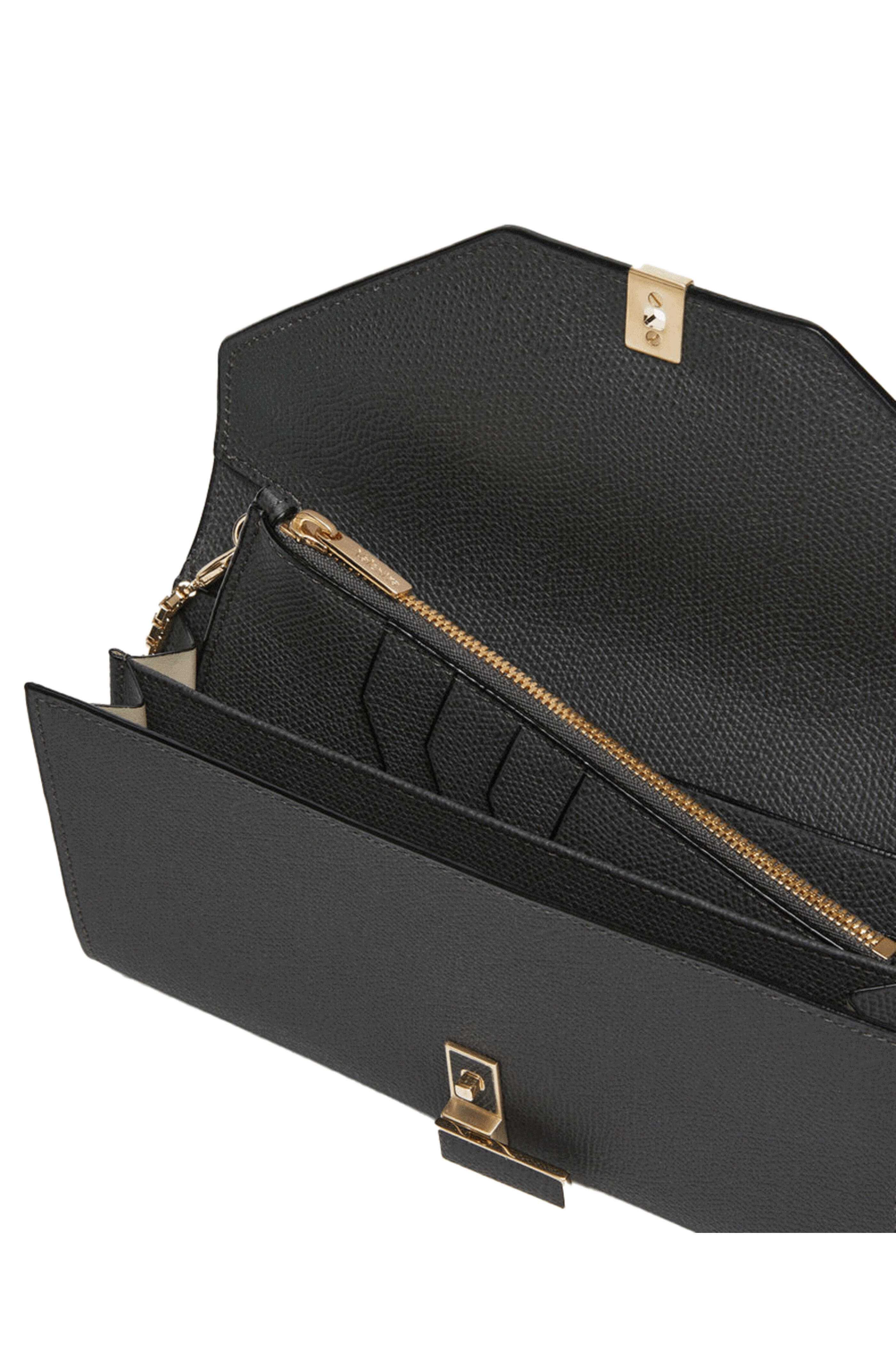 Valextra - Portafglio Continental Fumo Londra Shoulder Bag