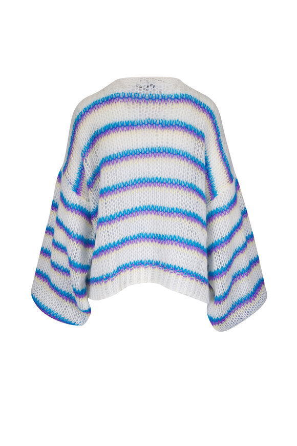 Loewe - Stripe Anagram Open Knit Sweater