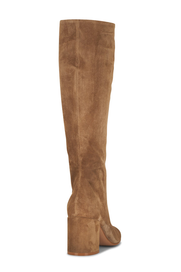 Gianvito Rossi - Joelle Tan Suede Tall Boot, 45mm