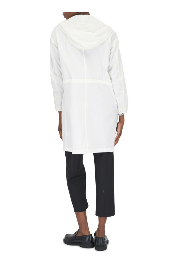 Nili Lotan - Malcom White Cotton Hooded Jacket 