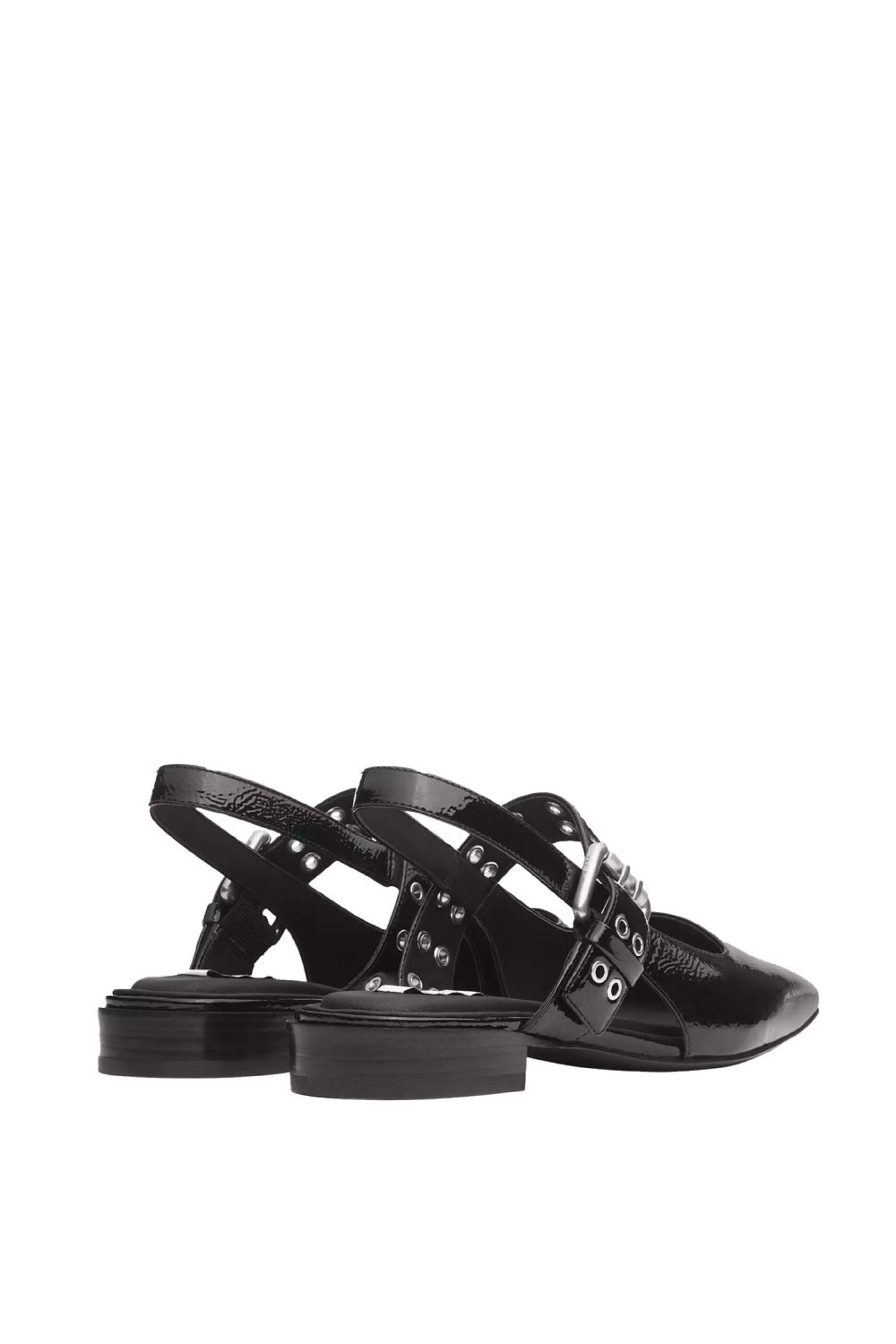 Rag & Bone - Astra Patent Slingback Flat in Black