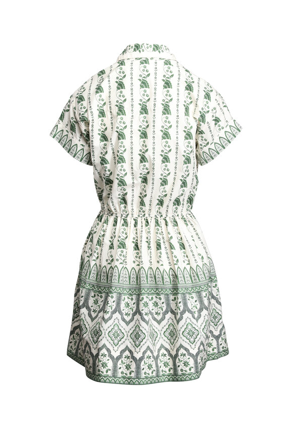 Cara Cara - Asbury Vining Flora Green Mini Dress Cara Cara - Asbury Vining Flora Green Mini Dress