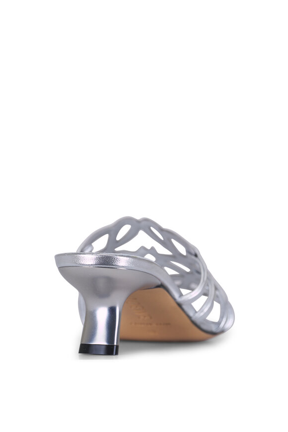 Loewe Petal Silver Anagram Slide, 45mm - view 4