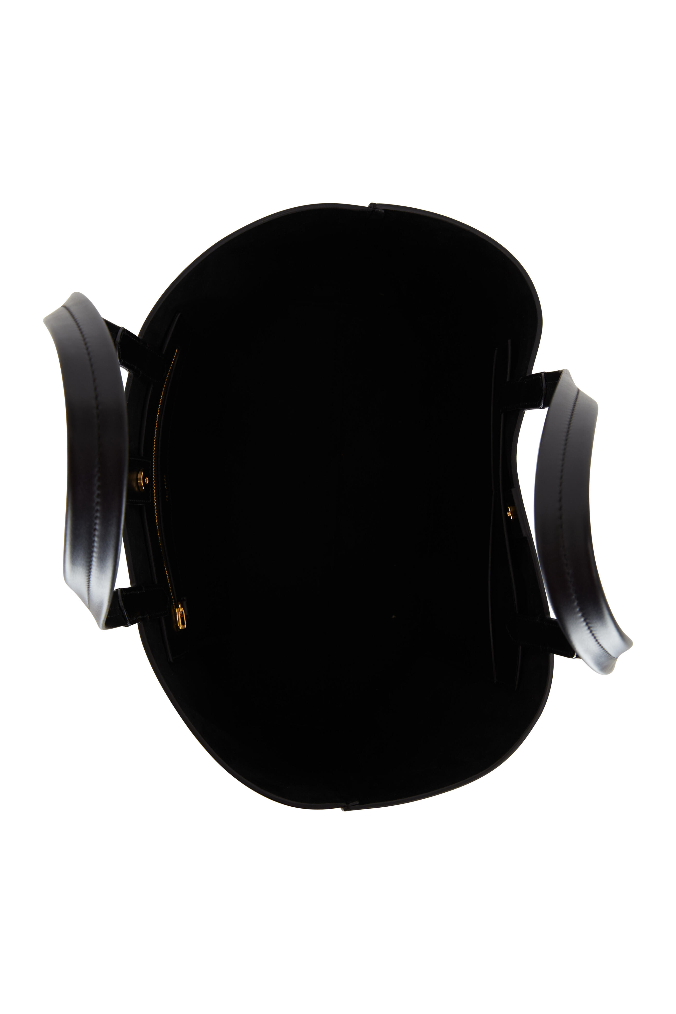 Tom Ford - Black Luxe Leather & Denim Large Tote