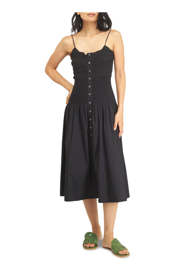 Veronica Beard Serenel Black Midi Dress - view 2