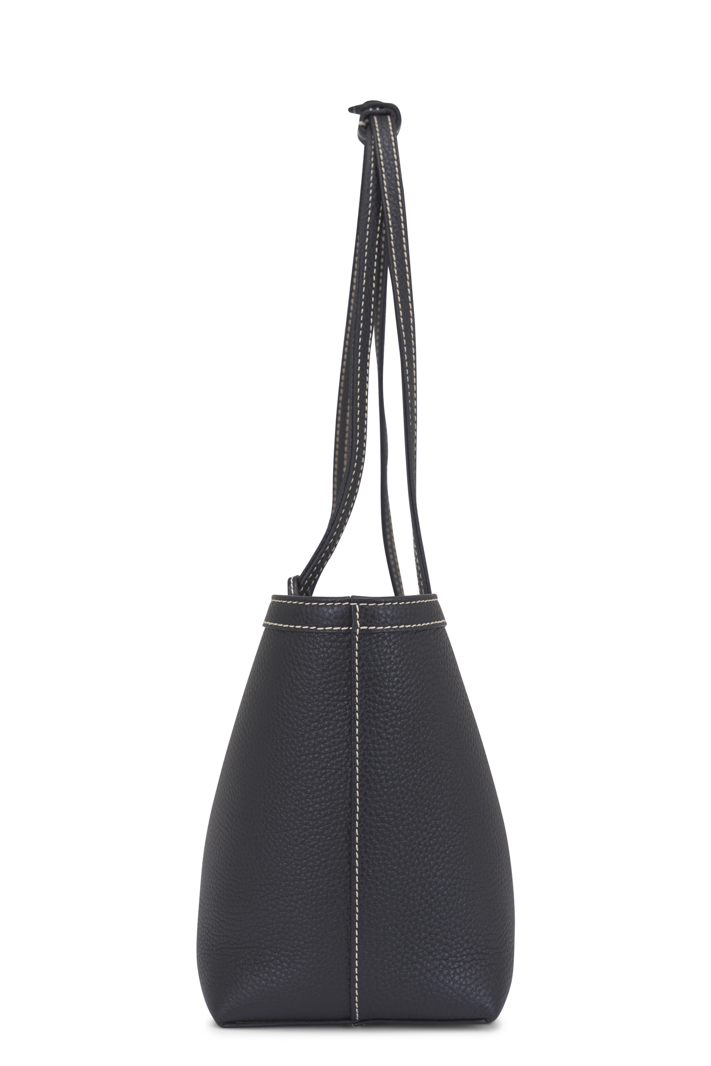 The Row - Medium Park Black & Ecru Stitch Tote