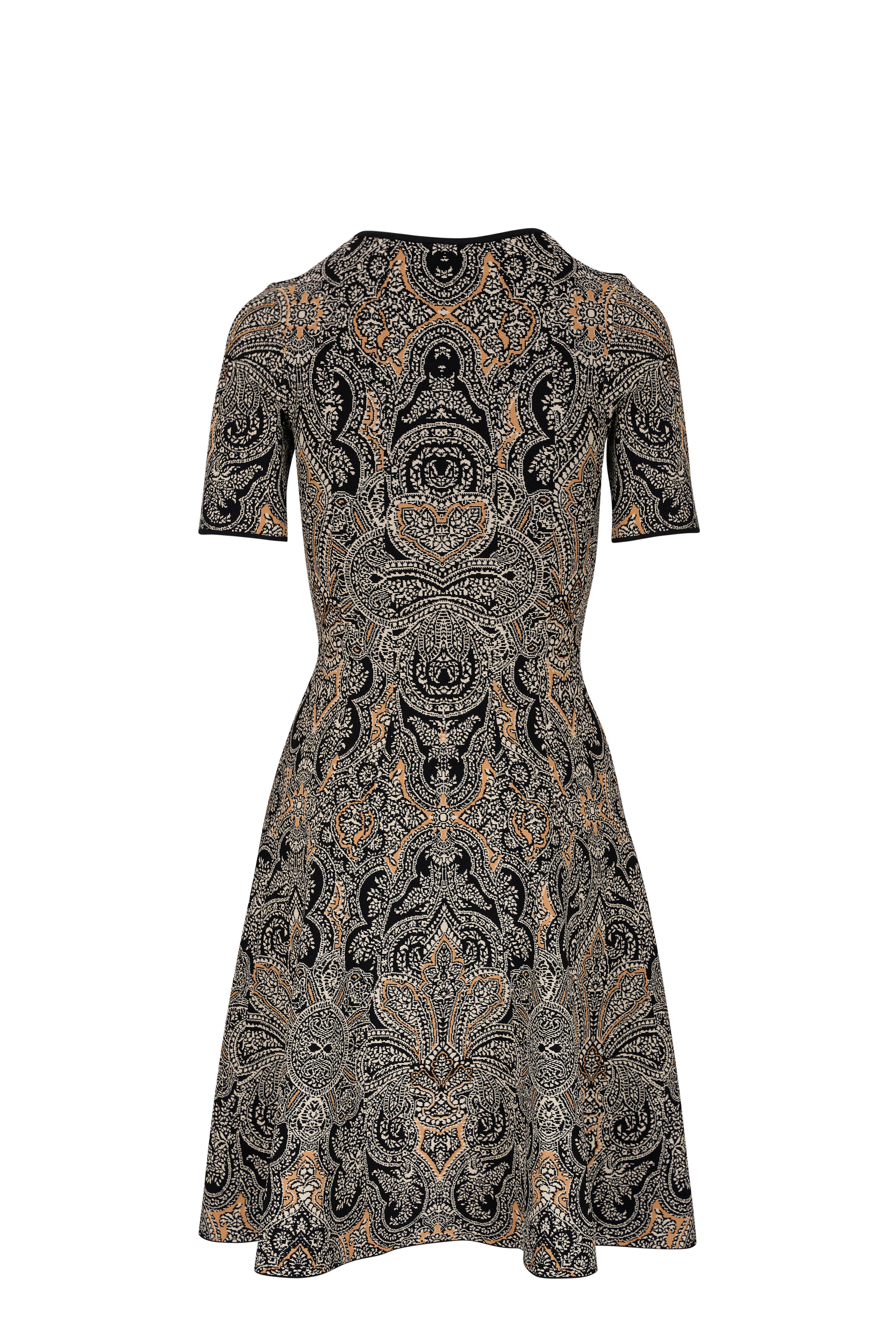 Etro - Black & Gold Knit Jacquard Dress | Mitchell Stores Etro - Black & Gold Knit Jacquard Dress | Mitchell Stores