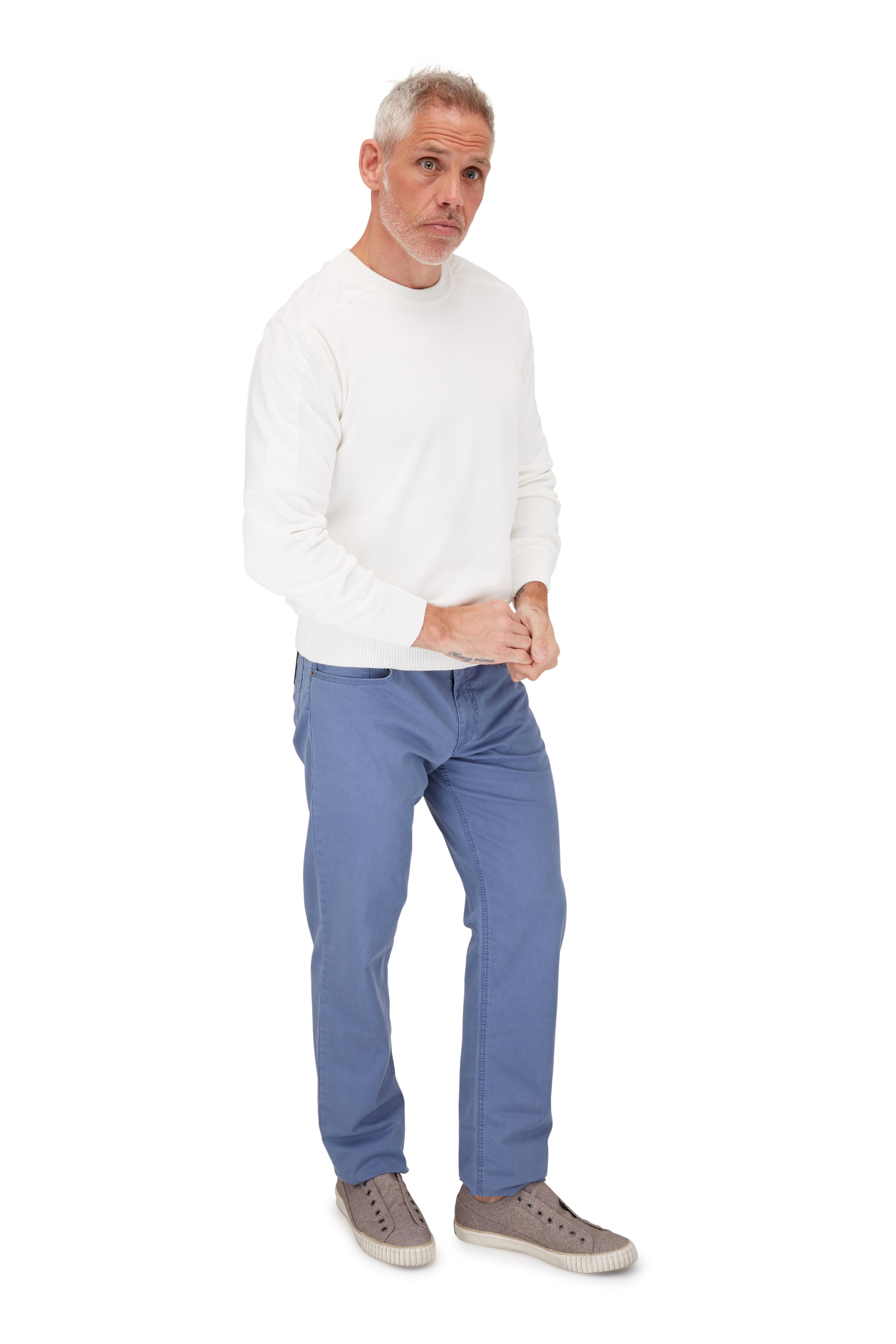 Brax - Cooper Fancy Blue Regular Fit Pant